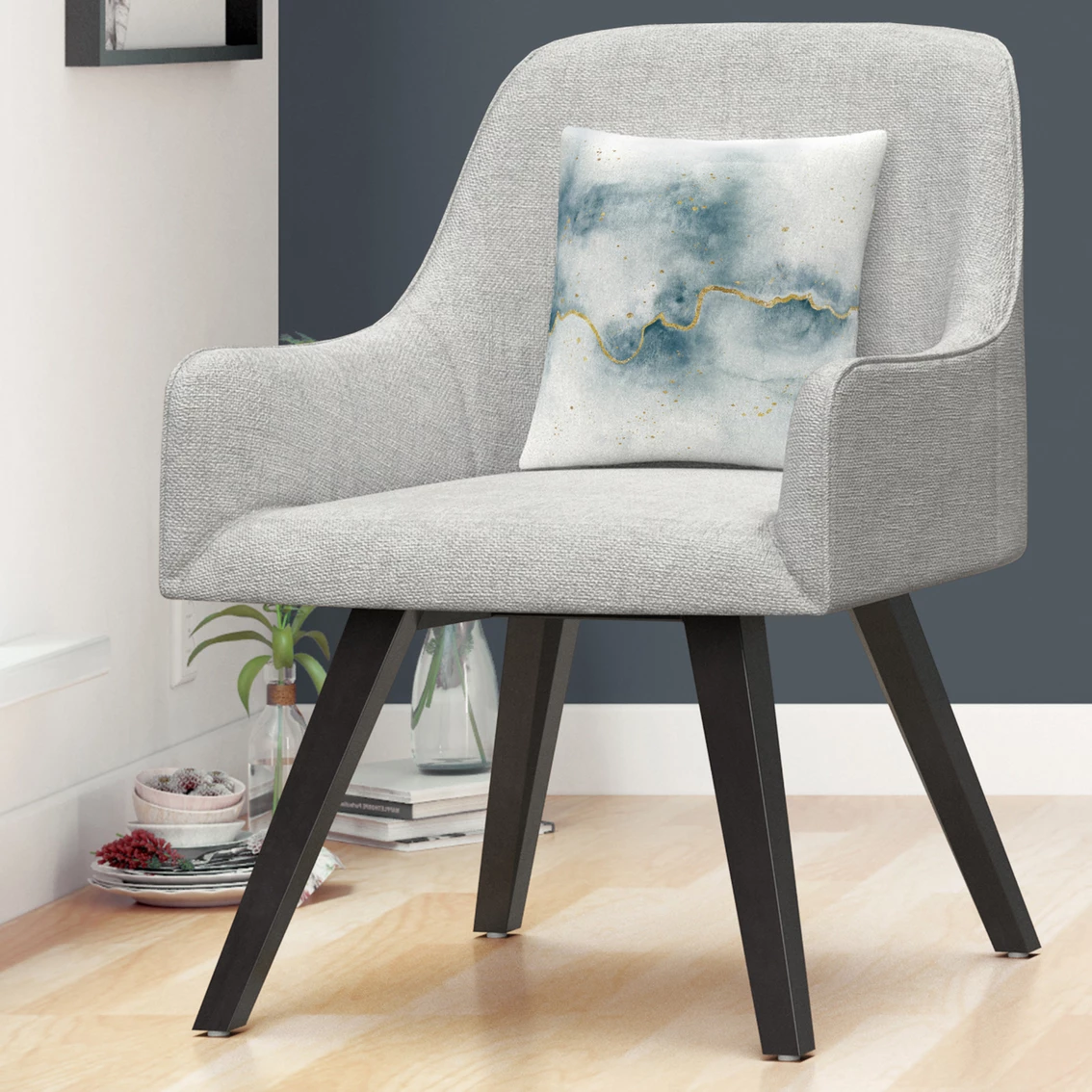 Flash Sale ⌛ Trademark Fine Art Laura Marshall Flow With Gold Decorative Throw Pillow ???? 5 Flash Sale ⌛ Trademark Fine Art Laura Marshall Flow With Gold Decorative Throw Pillow ???? - Image 3