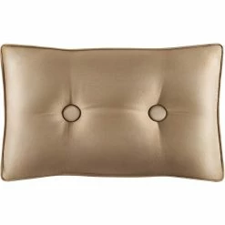 Hot Sale ⭐ Five Queens Court Colonial Gold Boudoir Decorative Throw Pillow ❤️