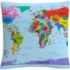 Best Sale ???? Trademark Fine Art Michael Tompsett Childrens World Map Decorative Throw Pillow ???? -Bargoose shop unnamed file 632