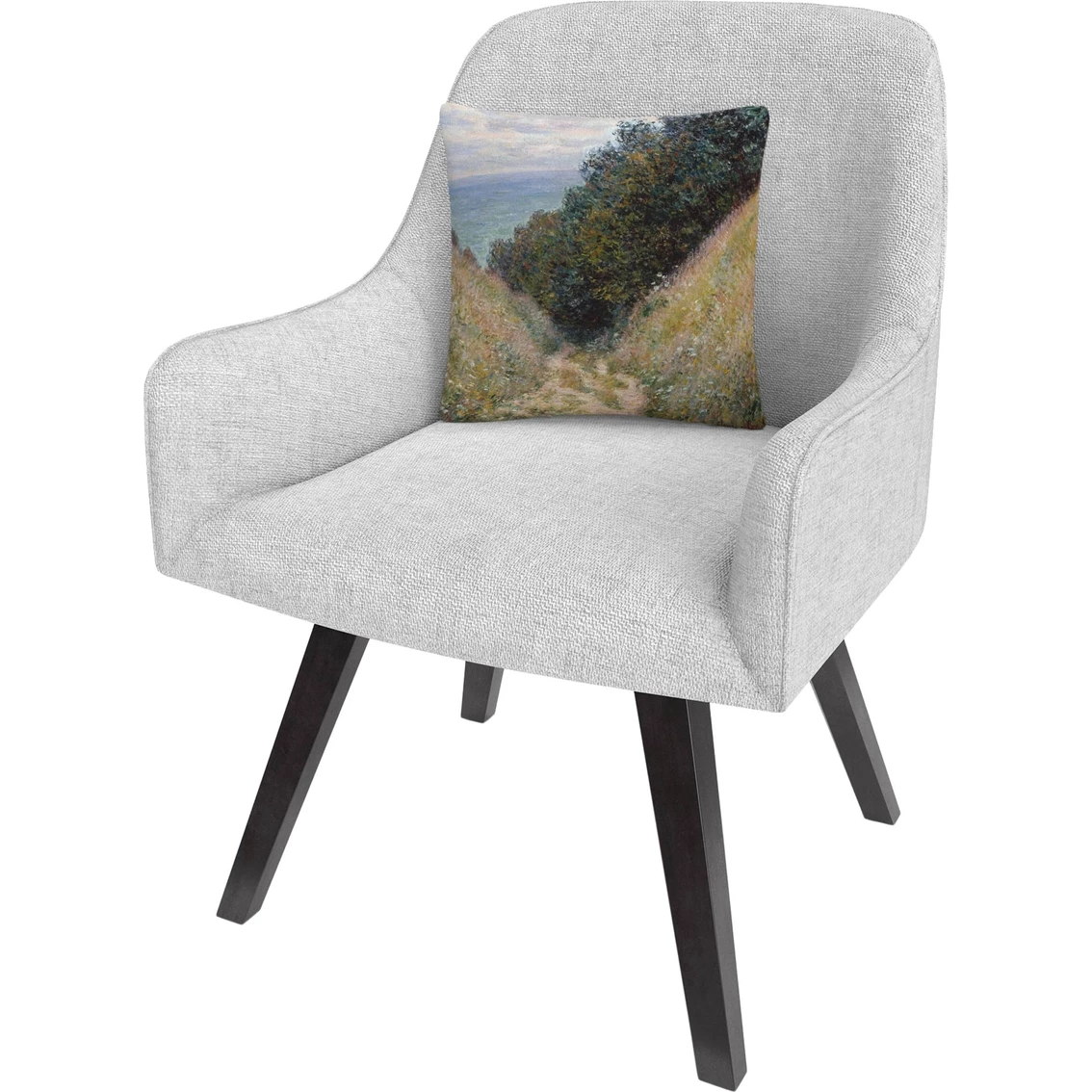 Cheapest ✨ Trademark Fine Art Claude Monet Road At La Cavee Pourville Decorative Throw Pillow ???? 4 Cheapest ✨ Trademark Fine Art Claude Monet Road At La Cavee Pourville Decorative Throw Pillow ???? - Image 2