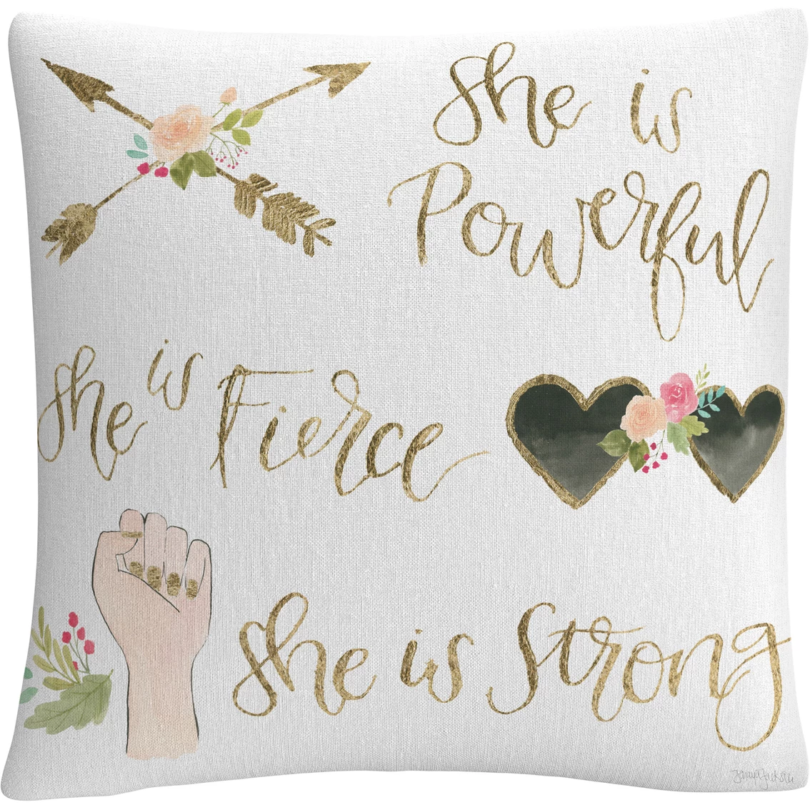 Brand new ???? Trademark Fine Art Jenaya Jackson Girl Power IV Decorative Throw Pillow ???? 3 Brand new ???? Trademark Fine Art Jenaya Jackson Girl Power IV Decorative Throw Pillow ????