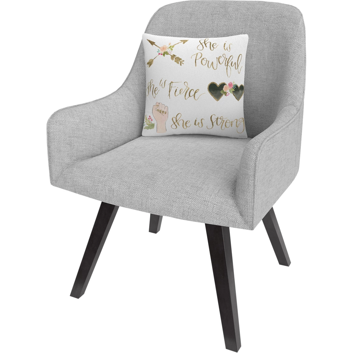 Brand new ???? Trademark Fine Art Jenaya Jackson Girl Power IV Decorative Throw Pillow ???? 5 Brand new ???? Trademark Fine Art Jenaya Jackson Girl Power IV Decorative Throw Pillow ???? - Image 3