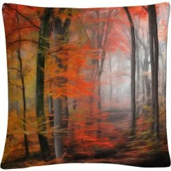 Discount ???? Trademark Fine Art Wildly Red Decorative Throw Pillow ????