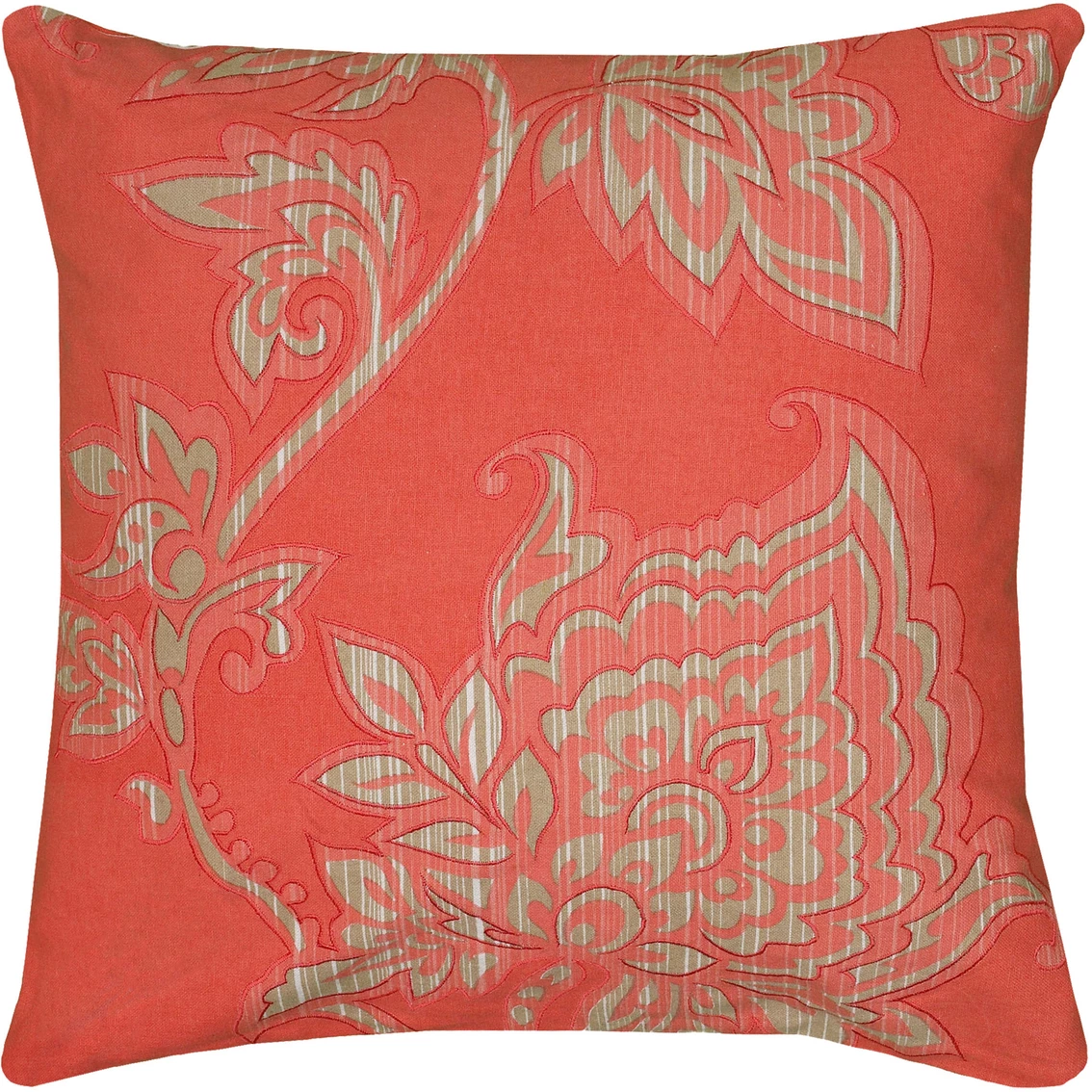 Best Sale ???? Rizzy Home Floral Coral Square Decorative Throw Pillow ???? 3 Best Sale ???? Rizzy Home Floral Coral Square Decorative Throw Pillow ????