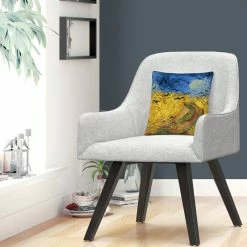 Best deal ???? Trademark Fine Art Vincent Van Gogh Wheatfield With Crows Decorative Throw Pillow ???? -Bargoose shop unnamed file 665