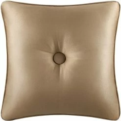 Cheapest ???? Five Queens Court Colonial Gold 16 In. Square Decorative Throw Pillow ????