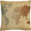 Best Pirce ???? Trademark Fine Art Time Zones Map Of The World Decorative Throw Pillow ⭐ -Bargoose shop unnamed file 669