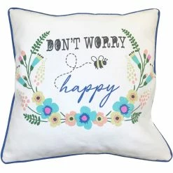 Best Pirce ✔️ Homewear Don’t Worry Bee Happy Decorative Pillow ⭐