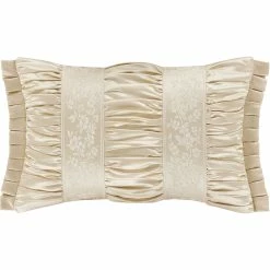 Promo ❤️ J. Queen New York Blossom Ivory Boudoir Decorative Throw Pillow ????