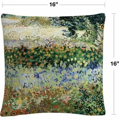 Best Pirce ???? Trademark Fine Art Vincent Van Gogh Garden In Bloom Decorative Throw Pillow ✔️ -Bargoose shop unnamed file 693