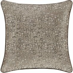 Best Sale ???? J. Queen New York Cracked Ice Taupe 20 In. Square Decorative Throw Pillow ????