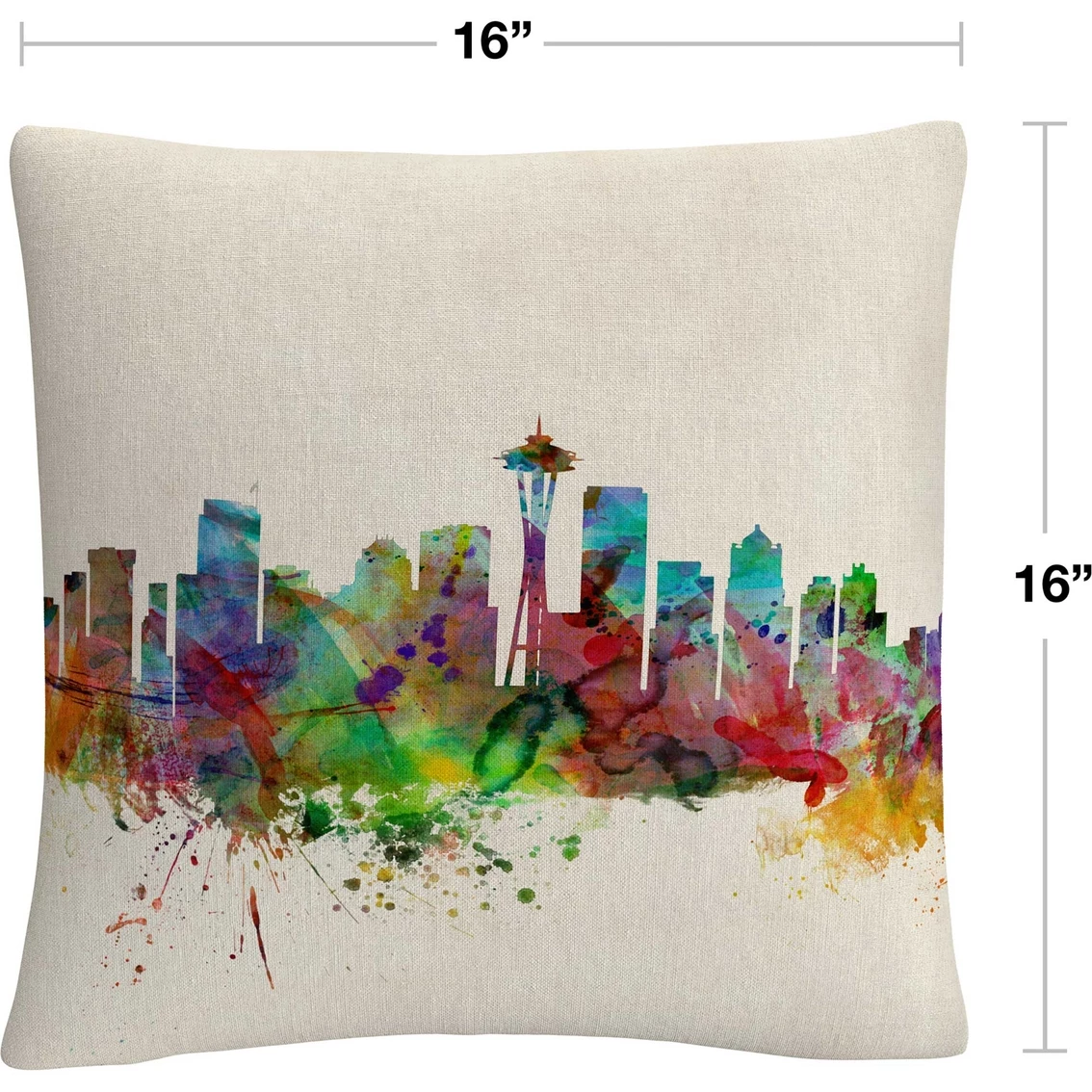 Hot Sale ???? Trademark Fine Art Seattle Washington Decorative Throw Pillow ???? 4 Hot Sale ???? Trademark Fine Art Seattle Washington Decorative Throw Pillow ???? - Image 2