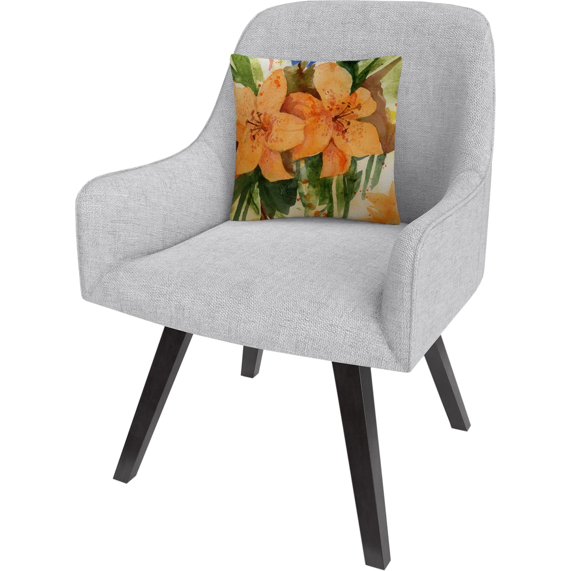 Deals ???? Trademark Fine Art Tiger Lilies Orange Modern Decorative Throw Pillow ✨ 4 Deals ???? Trademark Fine Art Tiger Lilies Orange Modern Decorative Throw Pillow ✨ - Image 2