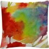 Discount ⌛ Trademark Fine Art Rainbow Flowers Abstract Bold Motif Decorative Throw Pillow ???? -Bargoose shop unnamed file 746