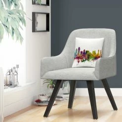 Hot Sale ???? Trademark Fine Art Michael Tompsett San Diego California Skyline Decorative Pillow ???? -Bargoose shop unnamed file 756