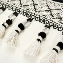 Outlet ✨ Rizzy Home Medallion White Polyester Filled Pillow 14 In. X 26 In. ???? -Bargoose shop unnamed file 784