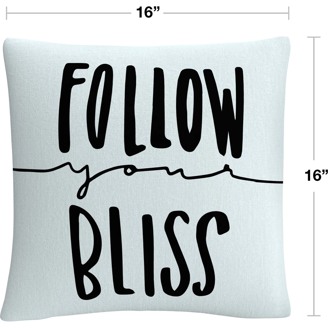 Cheap ???? Trademark Fine Art Typographic Follow Your Bliss Decorative Throw Pillow ???? 4 Cheap ???? Trademark Fine Art Typographic Follow Your Bliss Decorative Throw Pillow ???? - Image 2