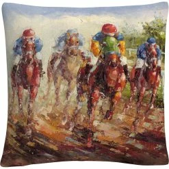 Discount ???? Trademark Fine Art Rio Kentucky Derby Decorative Throw Pillow ????
