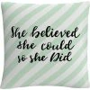 Best Sale ???? Trademark Fine Art She Believed She Could Green Decorative Throw Pillow ⌛ -Bargoose shop unnamed file 804