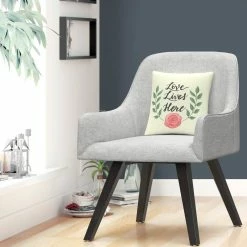 Buy ???? Trademark Fine Art Love Lives Here Decorative Throw Pillow ???? -Bargoose shop unnamed file 835