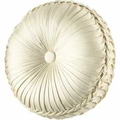 Deals ✔️ J. Queen New York Marquis Tufted Round Decorative Throw Pillow ⭐