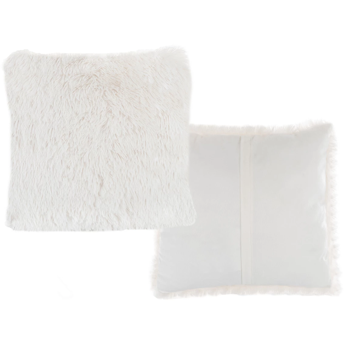 New ???? Hastings Home 2 Pc. Faux Fur Shag Pillows Set β 4 New ???? Hastings Home 2 Pc. Faux Fur Shag Pillows Set β - Image 2
