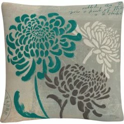 Best deal ???? Trademark Fine Art Wellington Studio Chrysanthemums I Decorative Throw Pillow ????