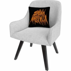 Cheap ???? Trademark Fine Art Orange Spooky Metal ???? Halloween Decorative Throw Pillow ❤️ -Bargoose shop unnamed file 869