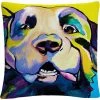 Budget ???? Trademark Fine Art ???? Dog Park Gigolo White Decorative Throw Pillow ???? -Bargoose shop unnamed file 870