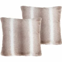 Hot Sale ❤️ Hastings Home 2 Pc. Faux Rabbit Fur Pillows Set ????