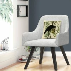Promo ✔️ Trademark Fine Art John James Audubon American Crow Decorative Throw Pillow ✔️ -Bargoose shop unnamed file 910