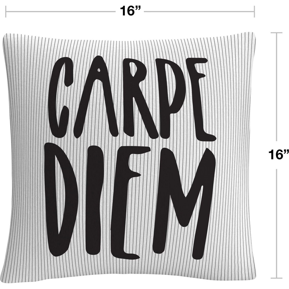 Best Sale ???? Trademark Fine Art Typographic Modern Carpe Diem Stripes Decorative Throw Pillow ???? 4 Best Sale ???? Trademark Fine Art Typographic Modern Carpe Diem Stripes Decorative Throw Pillow ???? - Image 2