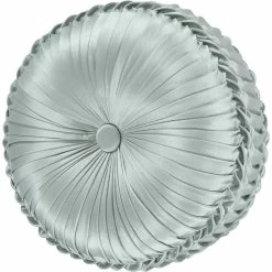 Promo ???? J. Queen New York Riverside Spa Tufted 15 In. Round Decorative Throw Pillow ????