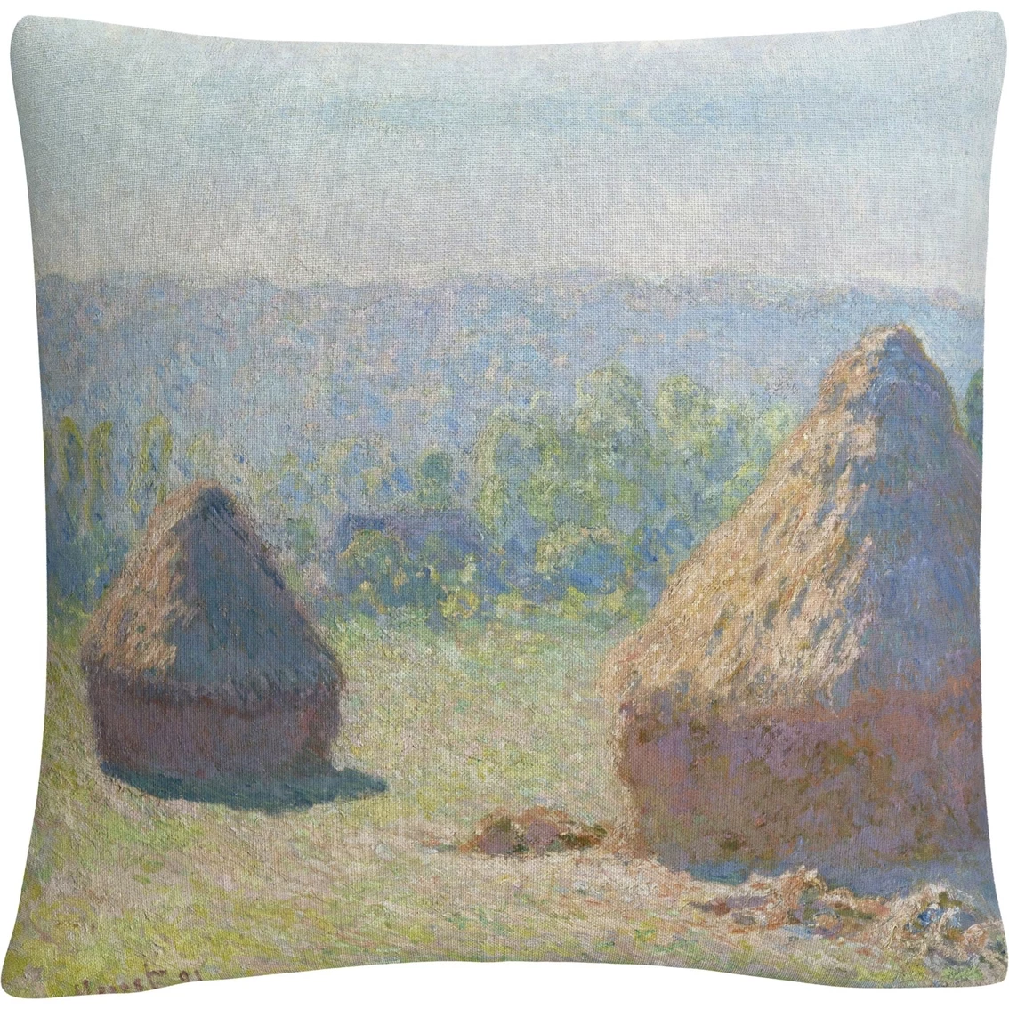 Buy ???? Trademark Fine Art Claude Monet Haystacks End Of ☀️ Summer Decorative Throw Pillow ???? 3 Buy ???? Trademark Fine Art Claude Monet Haystacks End Of ☀️ Summer Decorative Throw Pillow ????