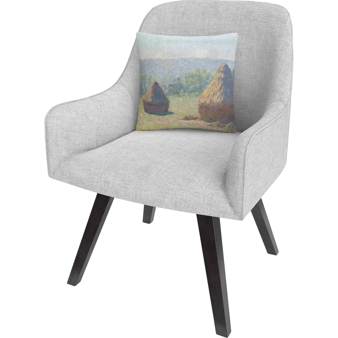 Buy ???? Trademark Fine Art Claude Monet Haystacks End Of ☀️ Summer Decorative Throw Pillow ???? 4 Buy ???? Trademark Fine Art Claude Monet Haystacks End Of ☀️ Summer Decorative Throw Pillow ???? - Image 2