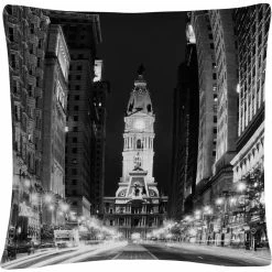 Deals ???? Trademark Fine Art City Hall Philadelphia Buildings Decorative Pillow ????