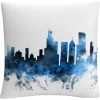 Flash Sale ???? Trademark Fine Art Michael Tompsett Chicago Skyline II Decorative Throw Pillow ????