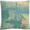 Discount ???? Trademark Fine Art Claude Monet Sunrise Decorative Throw Pillow ❤️