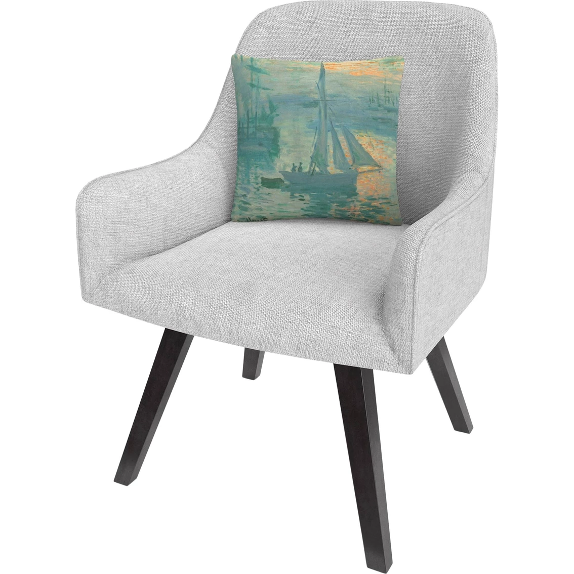 Discount ???? Trademark Fine Art Claude Monet Sunrise Decorative Throw Pillow ❤️ 4 Discount ???? Trademark Fine Art Claude Monet Sunrise Decorative Throw Pillow ❤️ - Image 2