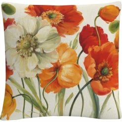 Best reviews of ✨ Trademark Fine Art Lisa Audit Poppies Melody I Decorative Throw Pillow ????